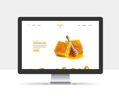 Diseño de la página web de Granalbe