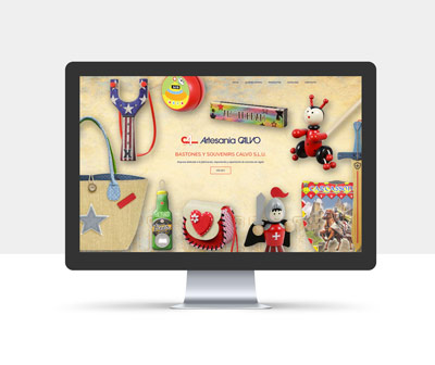 Diseño de la página web de Artesanía Calvo
