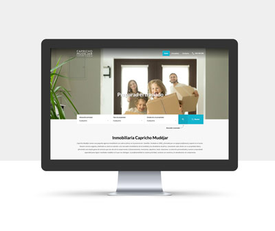 Diseño de la página web de Capricho Mudéjar