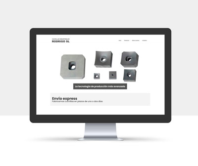 Diseño de la página web de Cuchillas Rodrigo