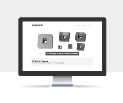 Diseño de la página web de Cuchillas Rodrigo