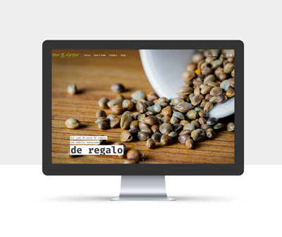 Diseño de la página web de Grow and Grow