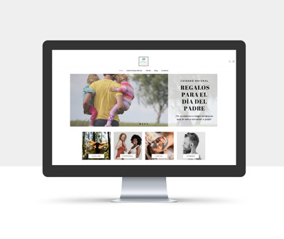 Diseño de la página web de Simply Natural