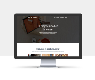Diseño de la página web de Bricodec Giménez