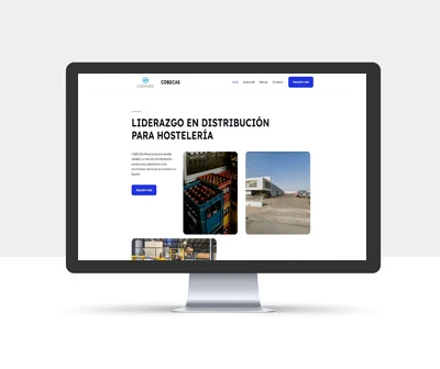 Diseño de la página web de Cobecas