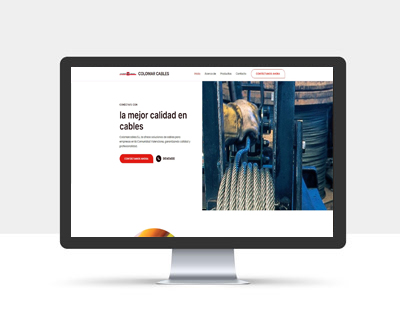 Diseño de la página web de Colomar Cables