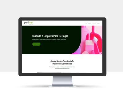 Diseño de la página web de Portmar